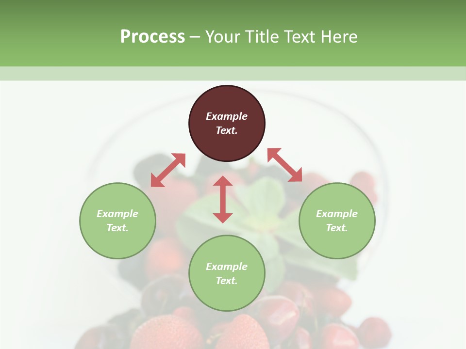 A Bowl Of Berries And Raspberries On A White Background PowerPoint Template