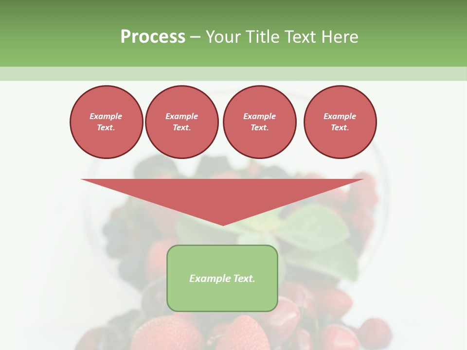 A Bowl Of Berries And Raspberries On A White Background PowerPoint Template