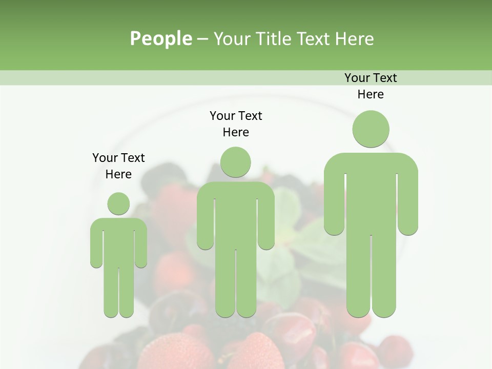 A Bowl Of Berries And Raspberries On A White Background PowerPoint Template