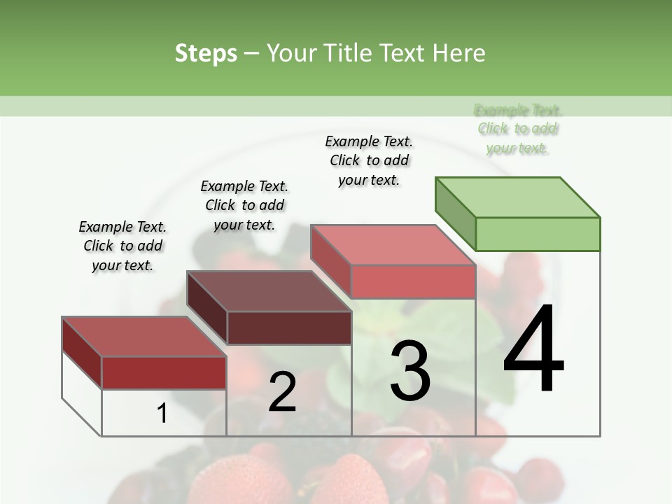 A Bowl Of Berries And Raspberries On A White Background PowerPoint Template