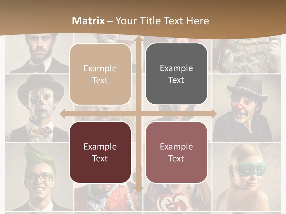 A Group Of People Dressed Up In Costumes PowerPoint Template