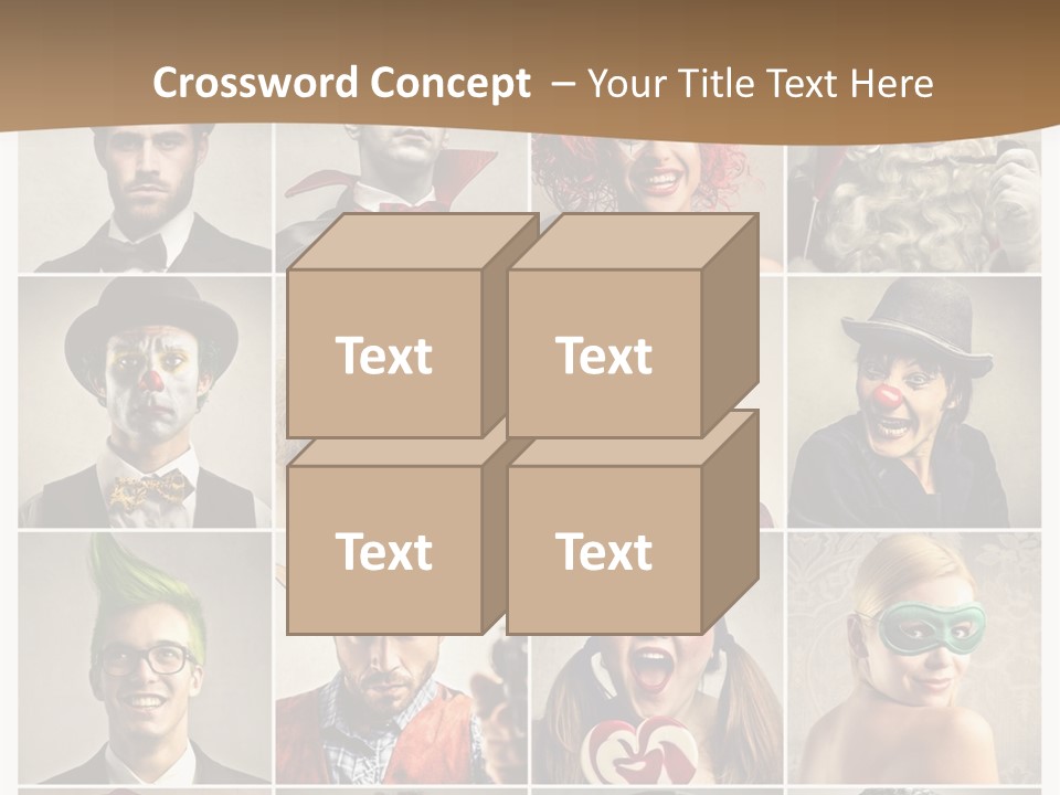 A Group Of People Dressed Up In Costumes PowerPoint Template