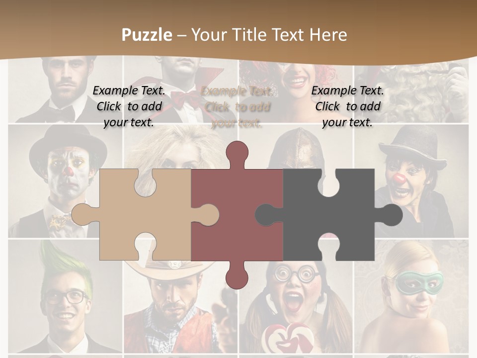 A Group Of People Dressed Up In Costumes PowerPoint Template