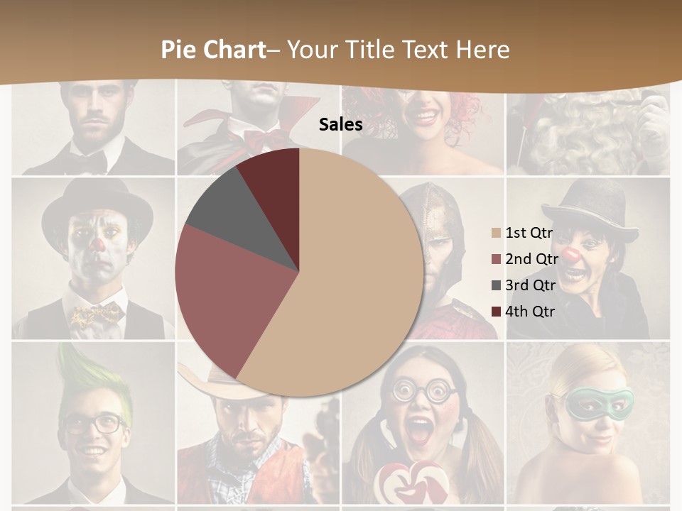 A Group Of People Dressed Up In Costumes PowerPoint Template