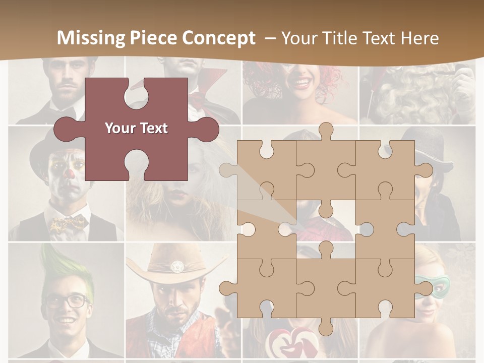 A Group Of People Dressed Up In Costumes PowerPoint Template