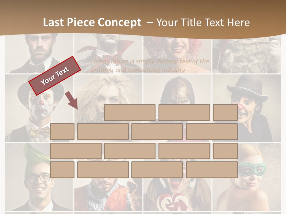 A Group Of People Dressed Up In Costumes PowerPoint Template