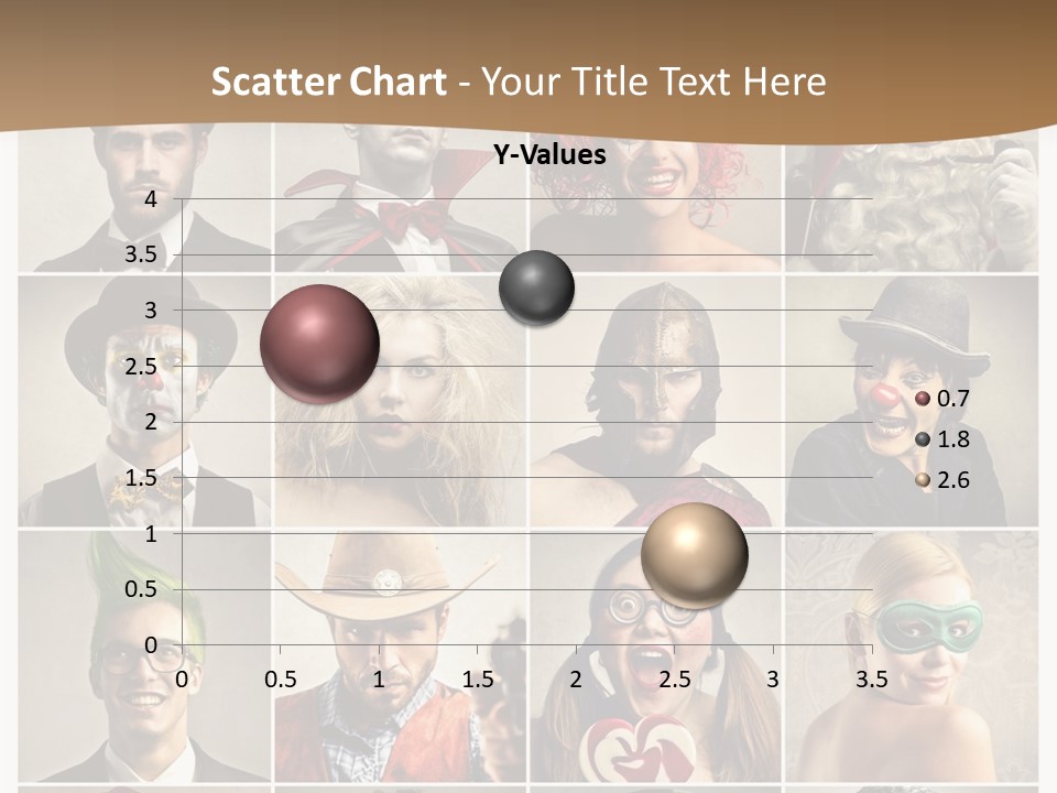 A Group Of People Dressed Up In Costumes PowerPoint Template