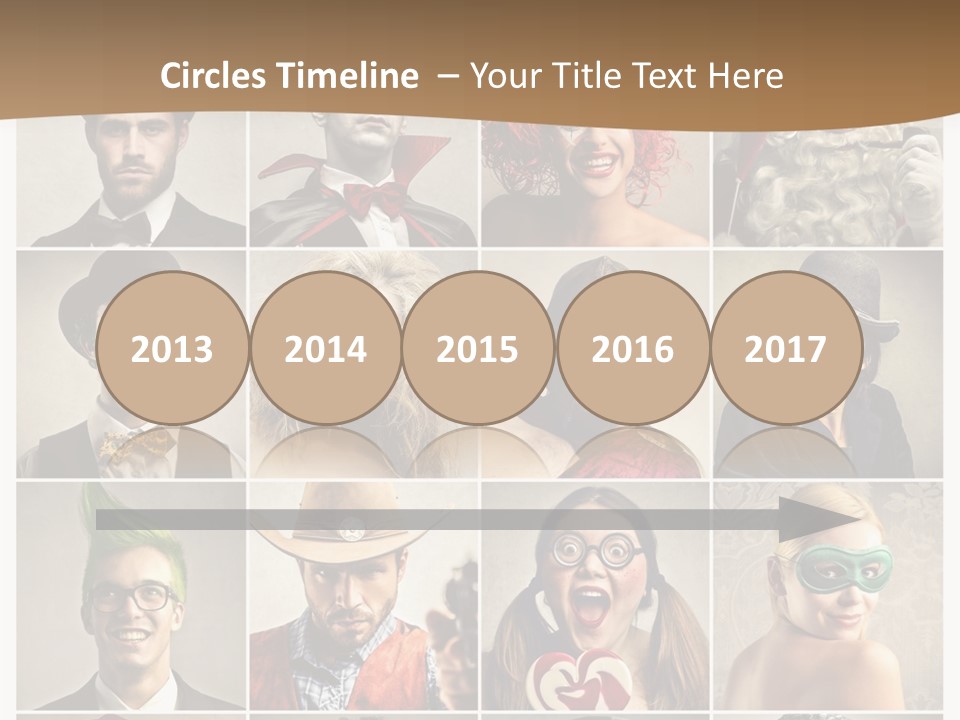 A Group Of People Dressed Up In Costumes PowerPoint Template