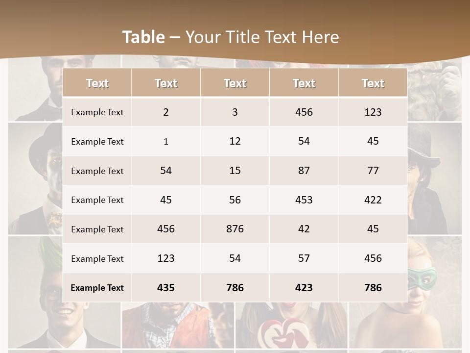 A Group Of People Dressed Up In Costumes PowerPoint Template