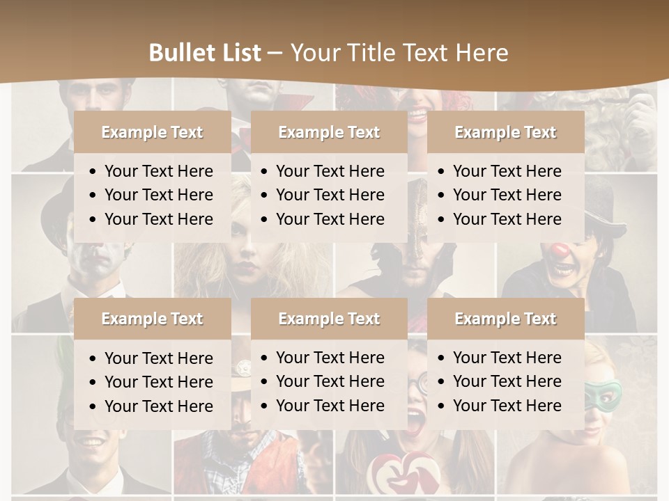 A Group Of People Dressed Up In Costumes PowerPoint Template