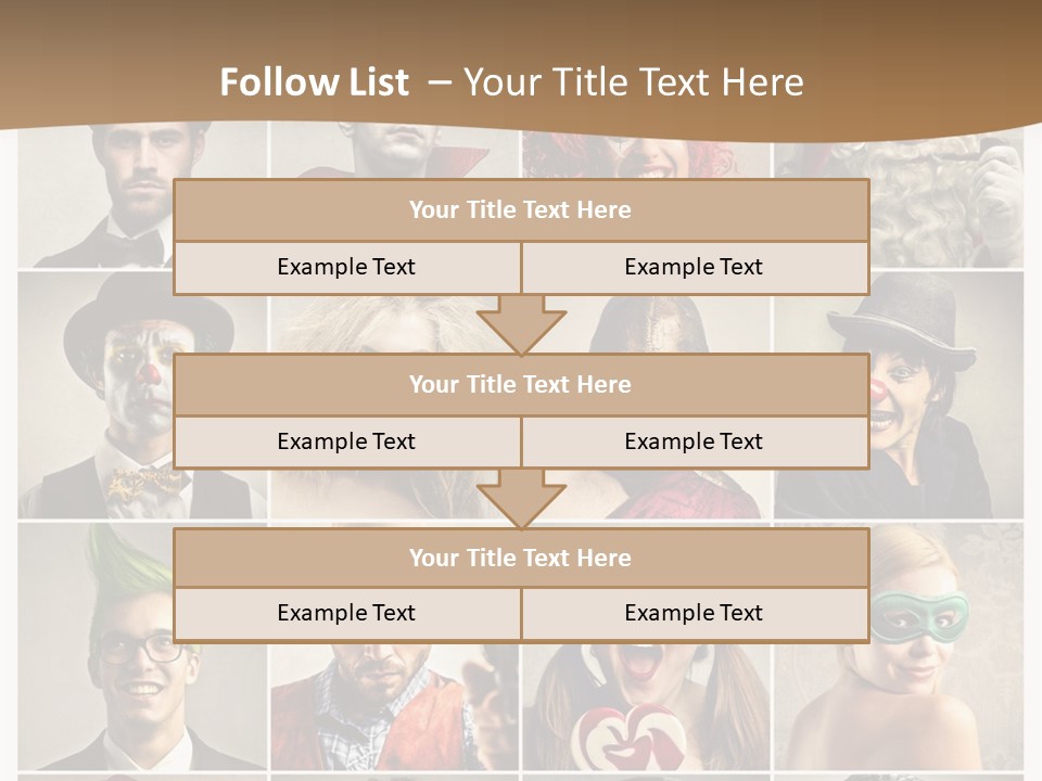 A Group Of People Dressed Up In Costumes PowerPoint Template