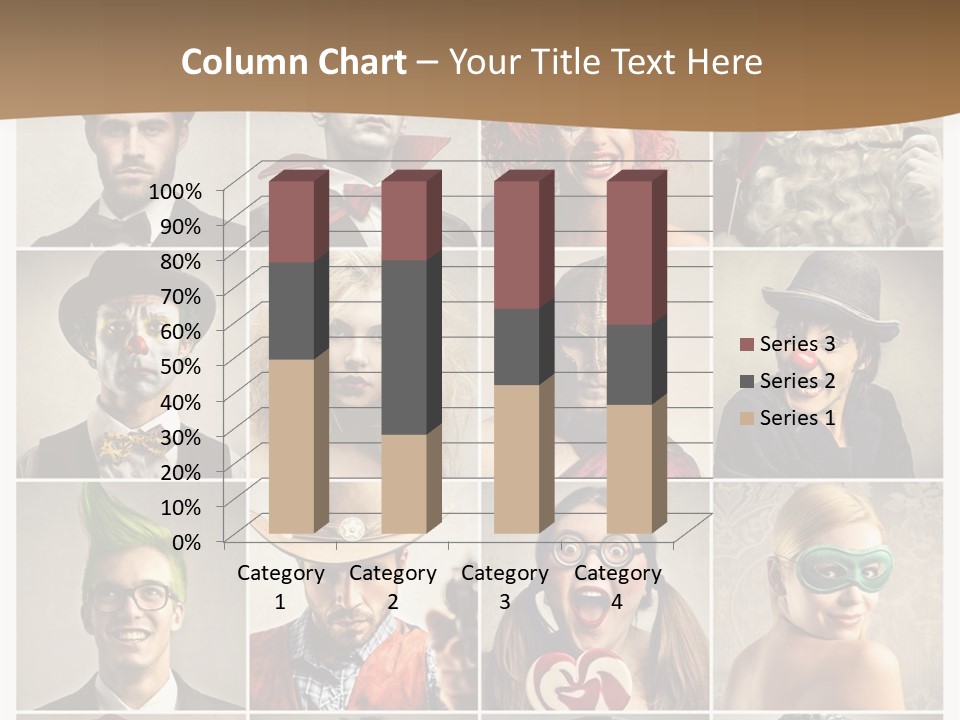 A Group Of People Dressed Up In Costumes PowerPoint Template