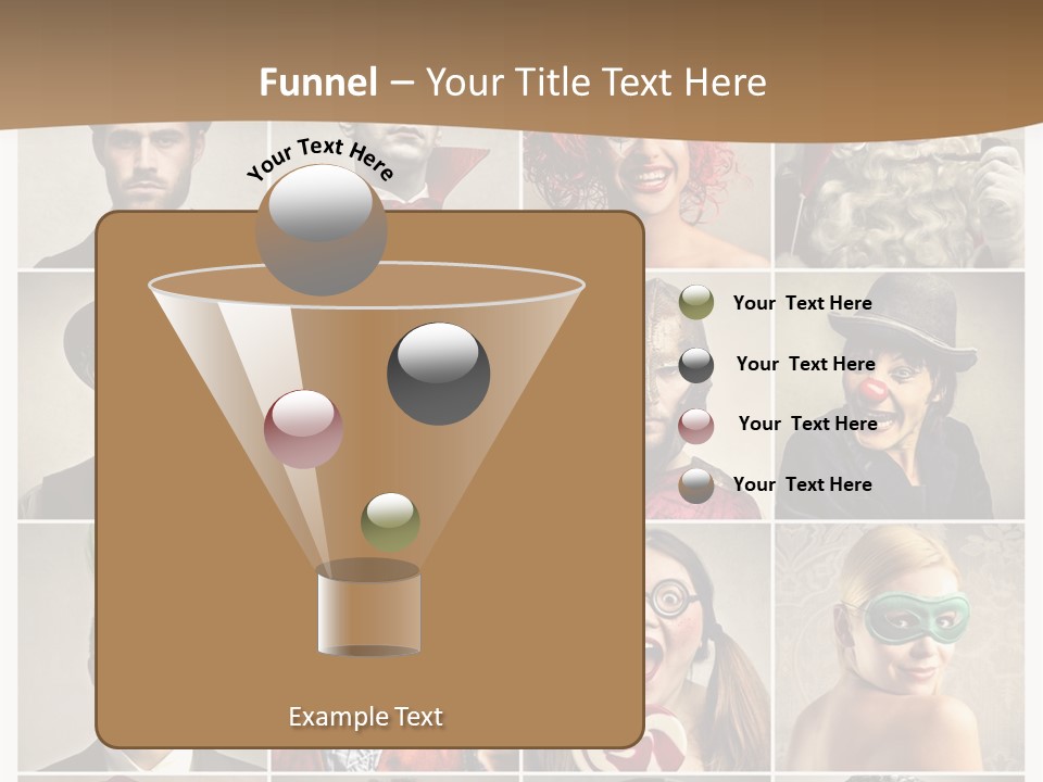 A Group Of People Dressed Up In Costumes PowerPoint Template