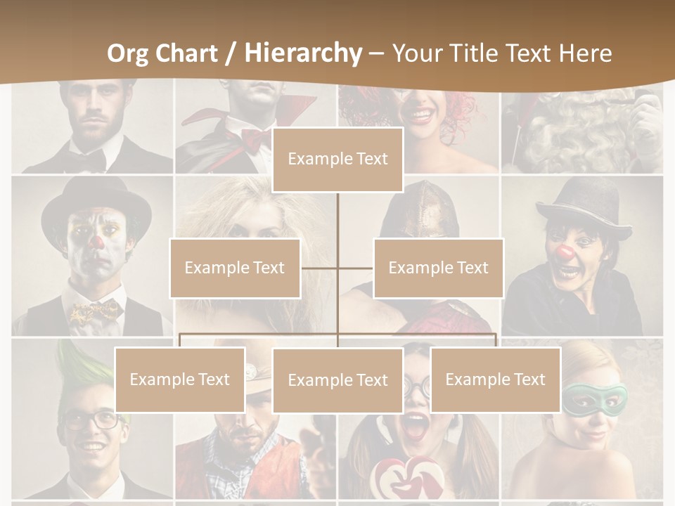 A Group Of People Dressed Up In Costumes PowerPoint Template