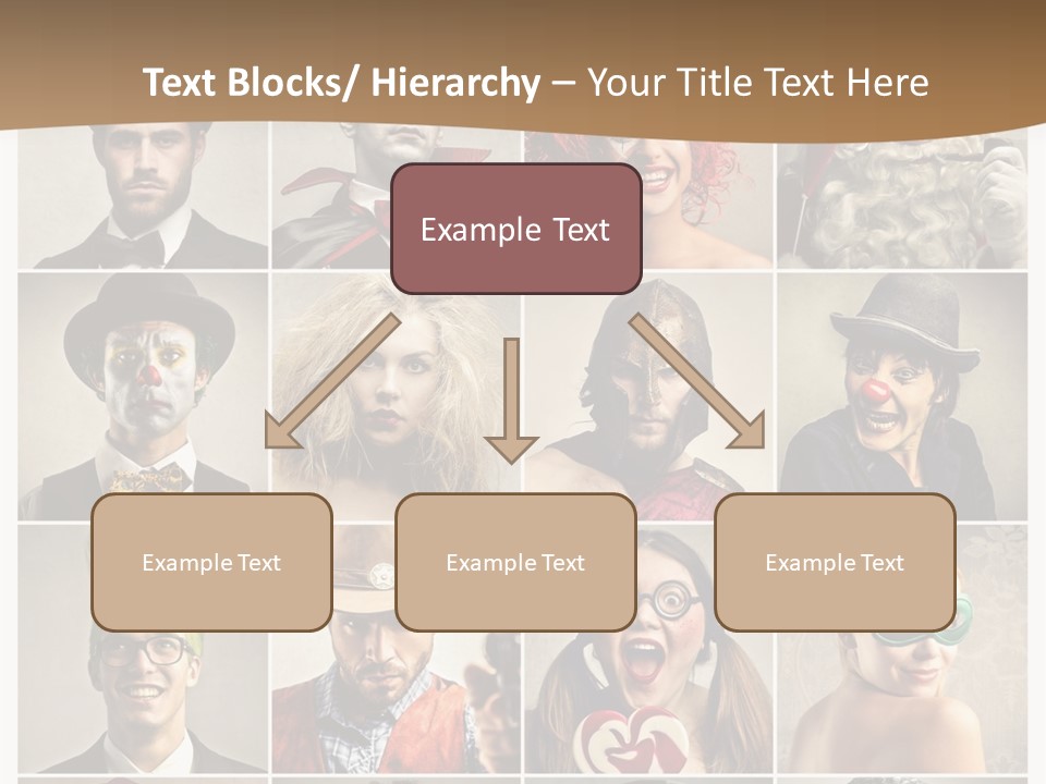 A Group Of People Dressed Up In Costumes PowerPoint Template