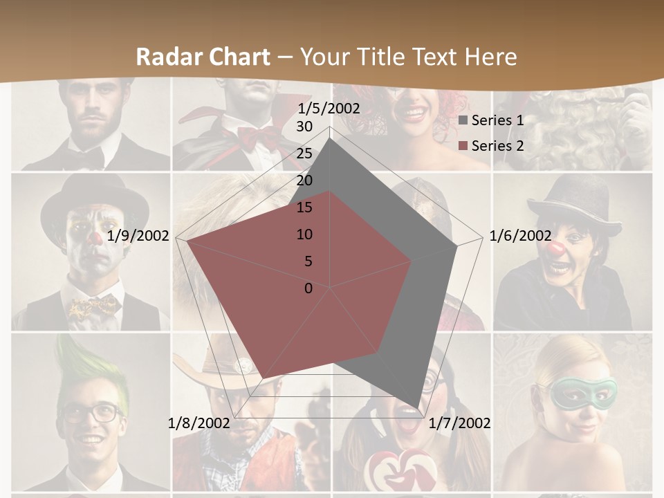 A Group Of People Dressed Up In Costumes PowerPoint Template