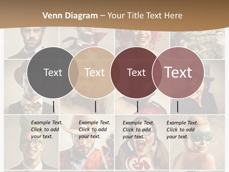 A Group Of People Dressed Up In Costumes PowerPoint Template