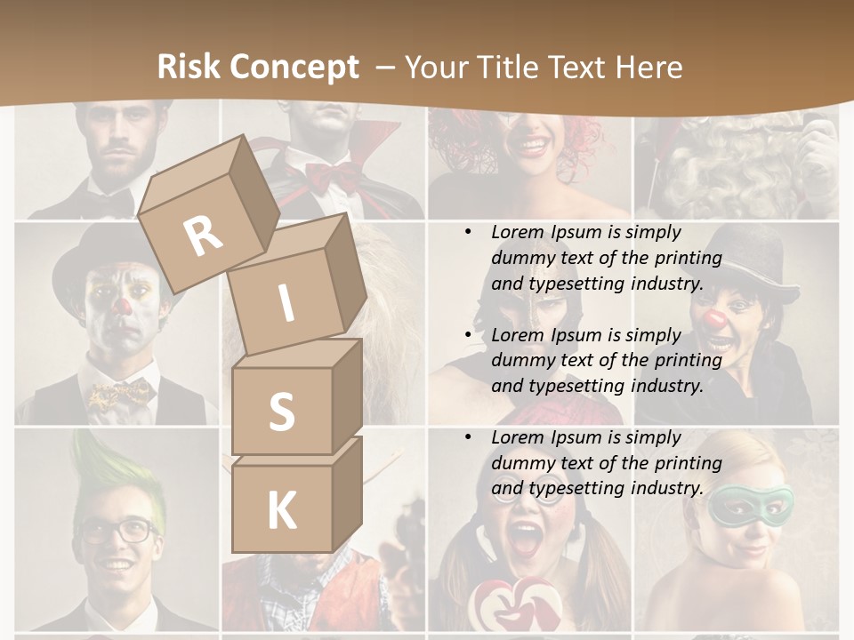 A Group Of People Dressed Up In Costumes PowerPoint Template