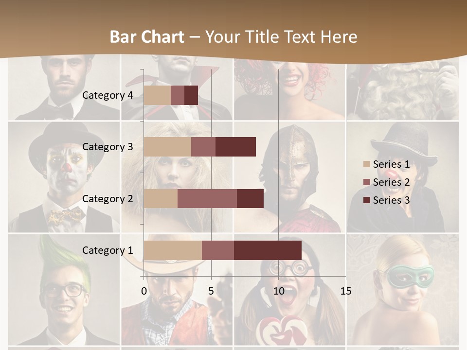 A Group Of People Dressed Up In Costumes PowerPoint Template