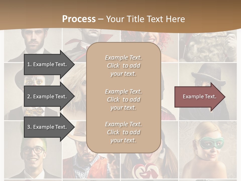 A Group Of People Dressed Up In Costumes PowerPoint Template