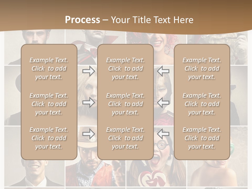 A Group Of People Dressed Up In Costumes PowerPoint Template