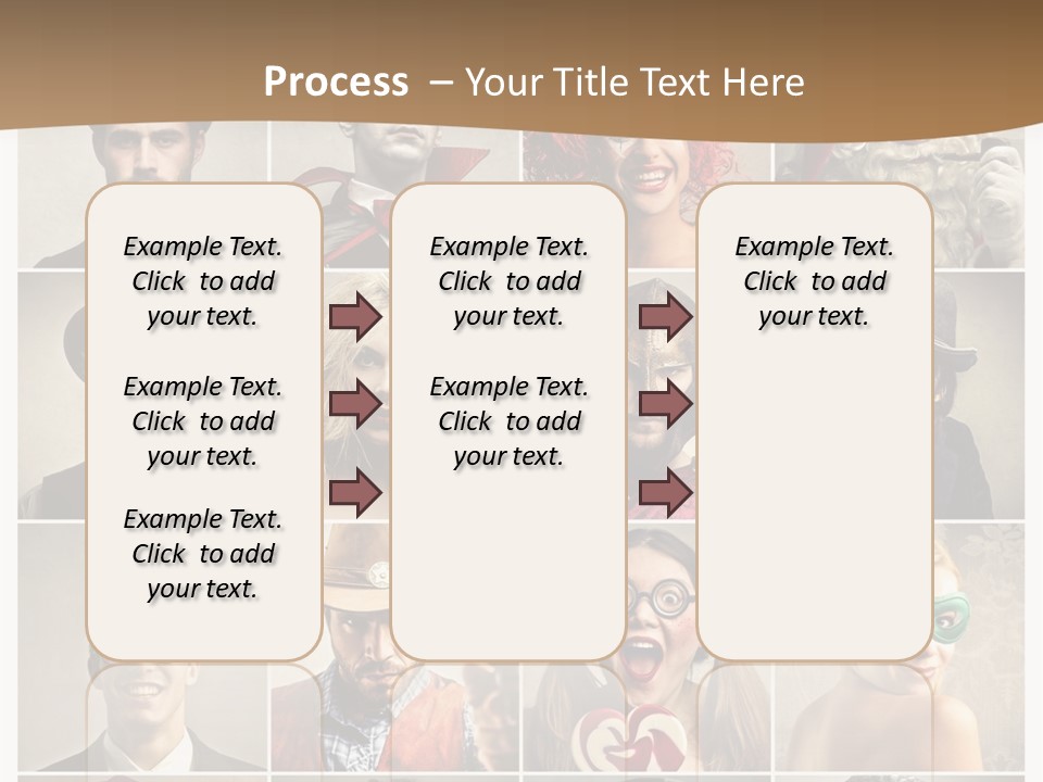 A Group Of People Dressed Up In Costumes PowerPoint Template
