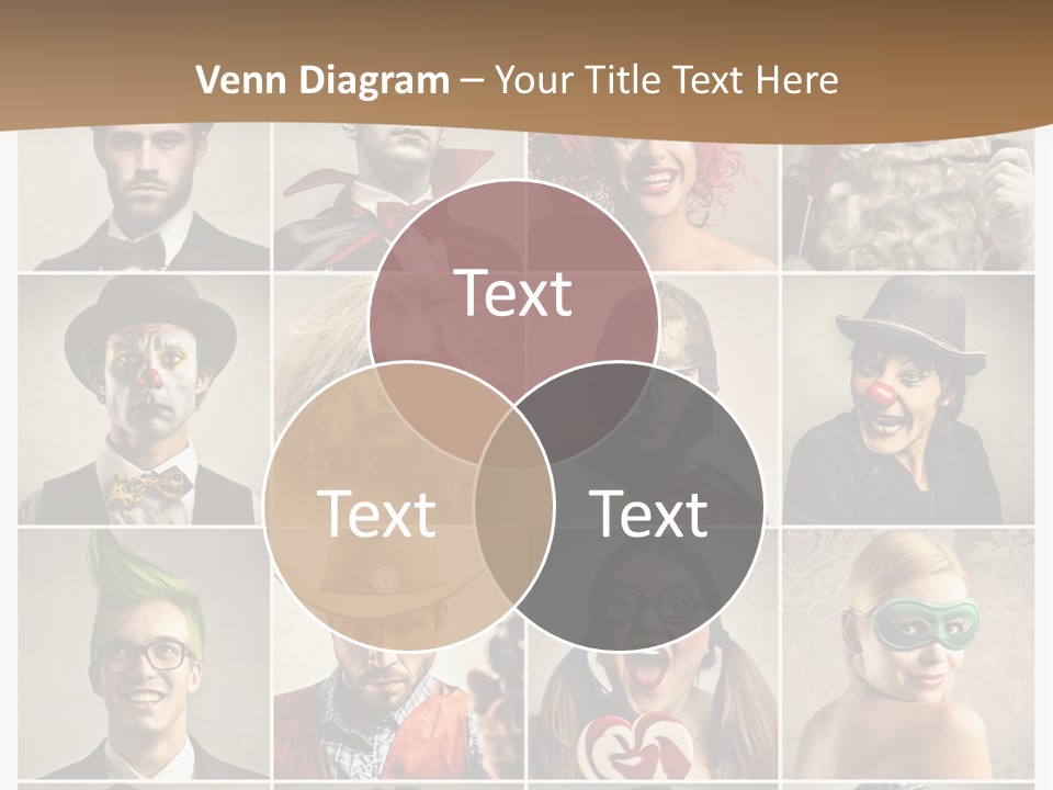 A Group Of People Dressed Up In Costumes PowerPoint Template