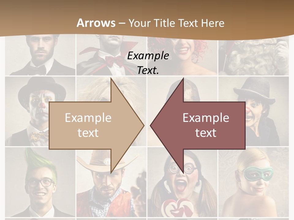 A Group Of People Dressed Up In Costumes PowerPoint Template