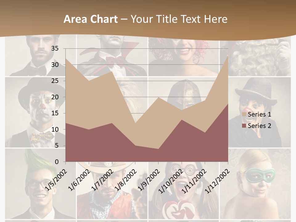 A Group Of People Dressed Up In Costumes PowerPoint Template