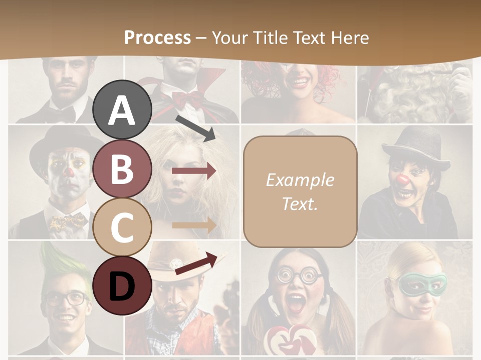 A Group Of People Dressed Up In Costumes PowerPoint Template