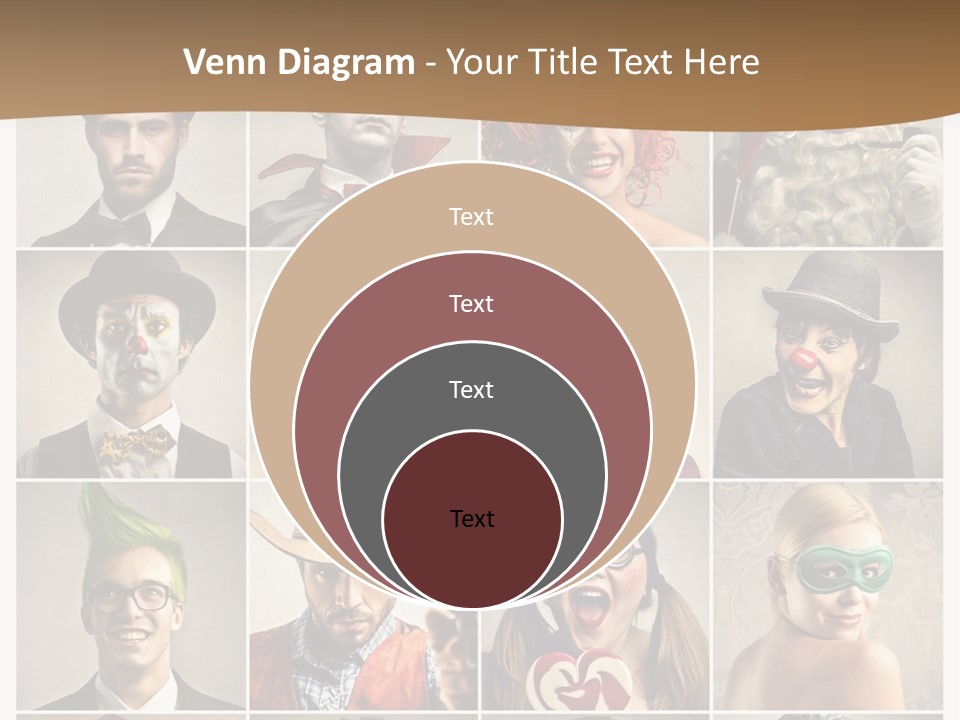 A Group Of People Dressed Up In Costumes PowerPoint Template