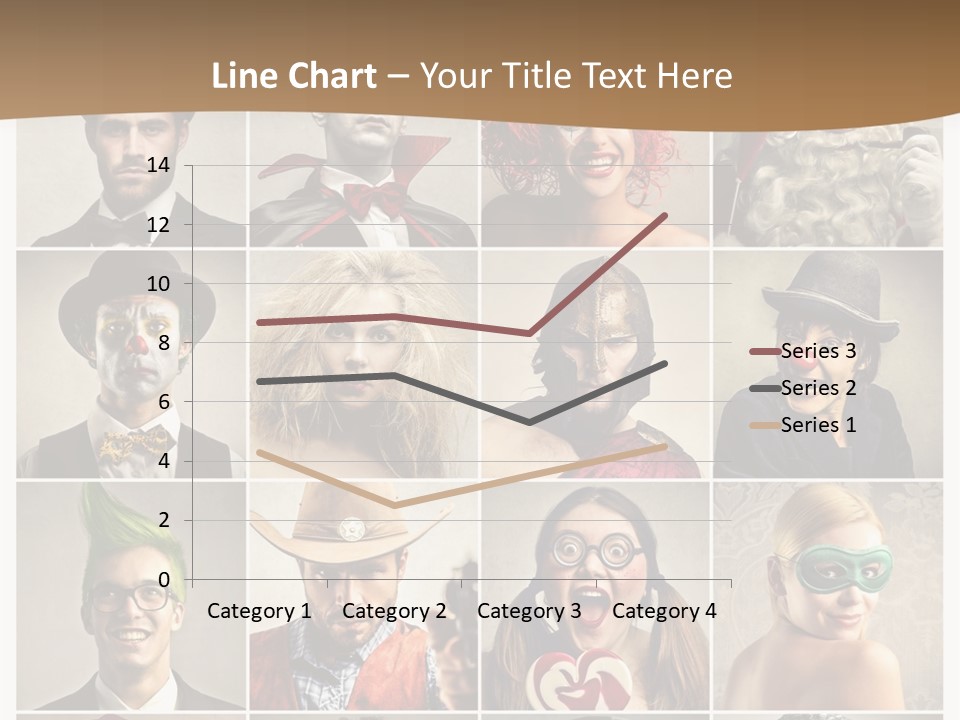 A Group Of People Dressed Up In Costumes PowerPoint Template