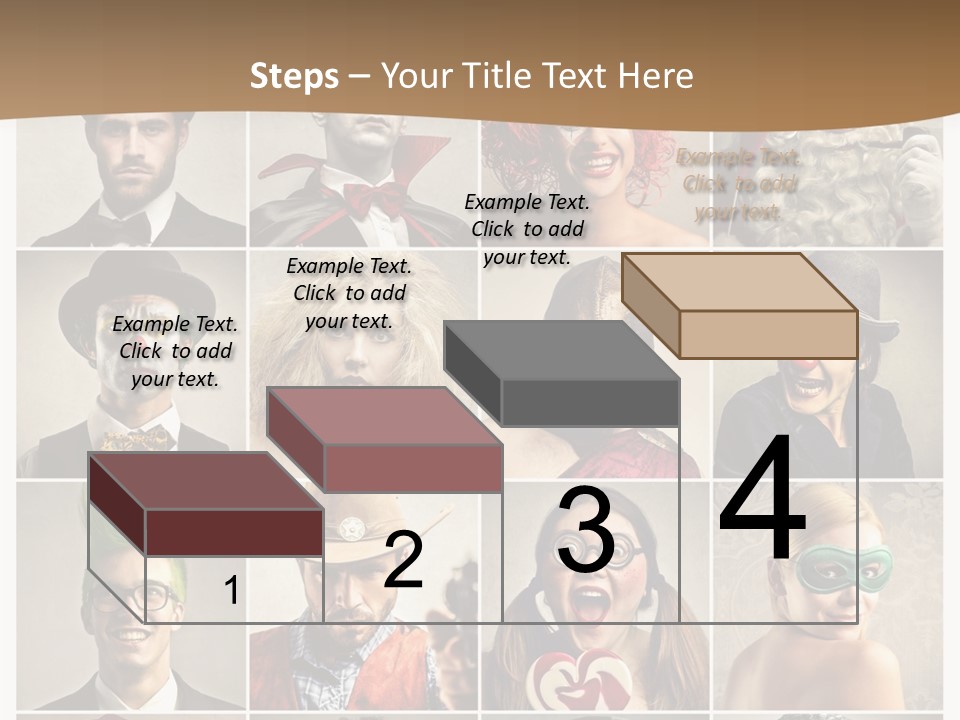A Group Of People Dressed Up In Costumes PowerPoint Template