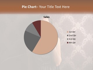 A Woman Talking On A Telephone With Her Mouth Open PowerPoint Template