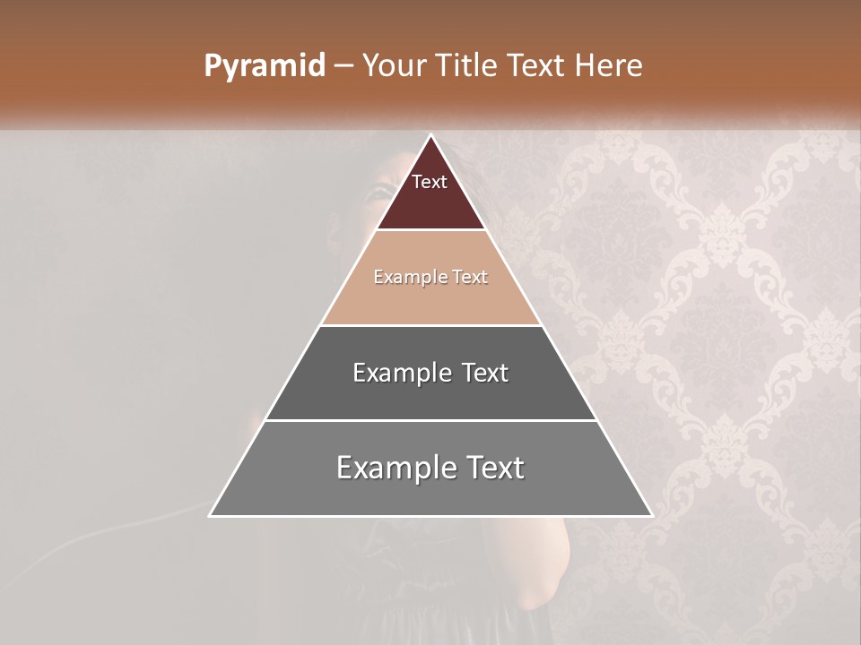A Woman Talking On A Telephone With Her Mouth Open PowerPoint Template