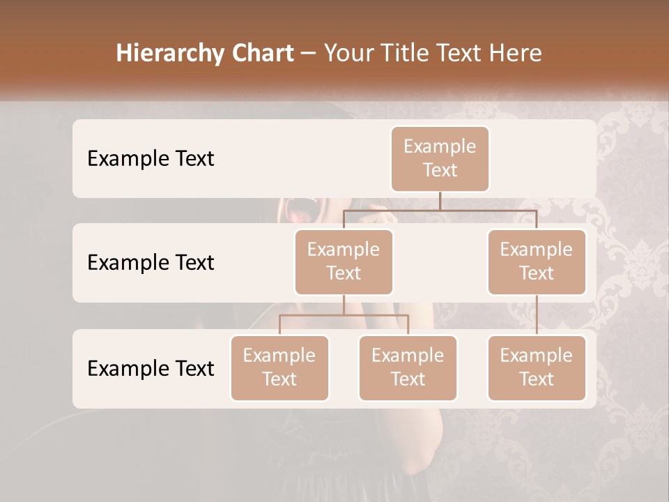 A Woman Talking On A Telephone With Her Mouth Open PowerPoint Template
