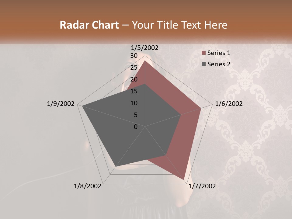 A Woman Talking On A Telephone With Her Mouth Open PowerPoint Template