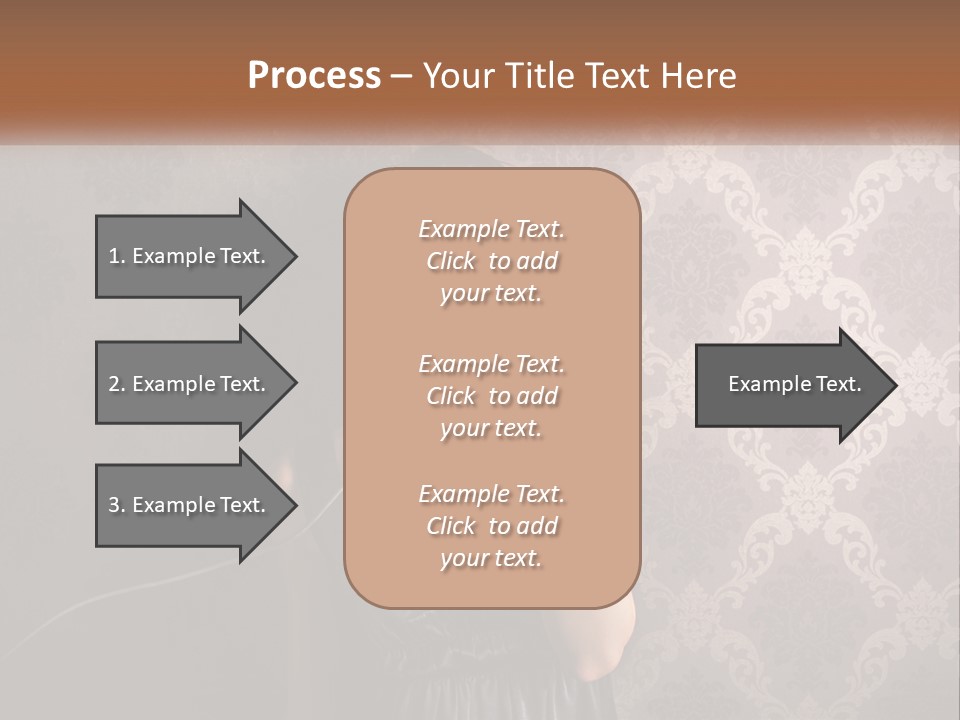 A Woman Talking On A Telephone With Her Mouth Open PowerPoint Template