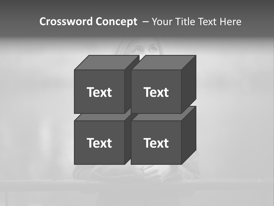 A Beautiful Blonde Woman Standing In Front Of A Body Of Water PowerPoint Template