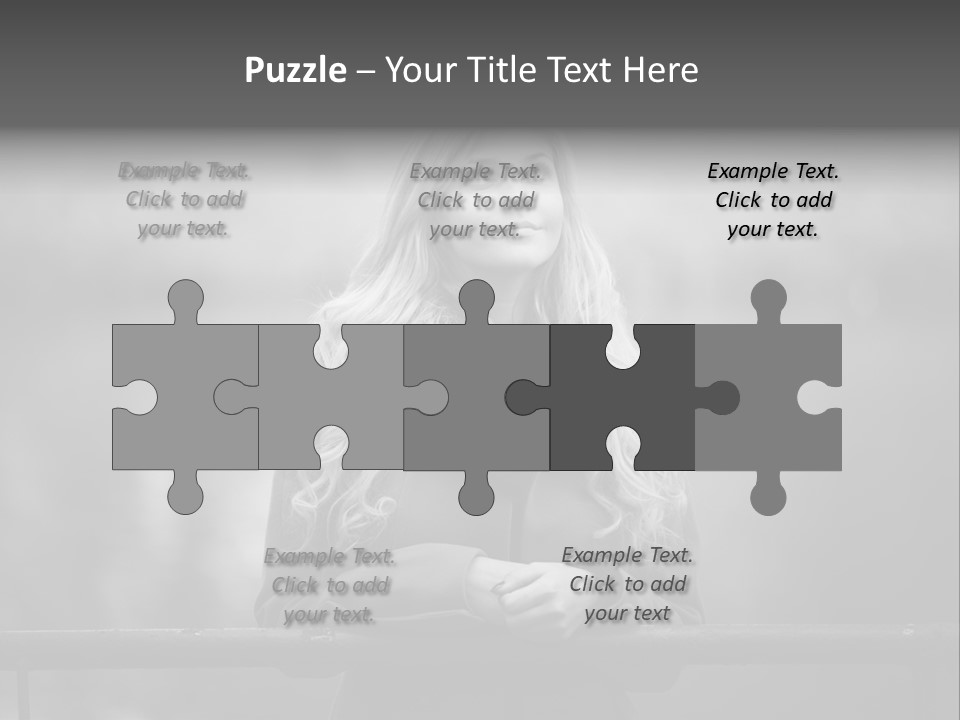 A Beautiful Blonde Woman Standing In Front Of A Body Of Water PowerPoint Template