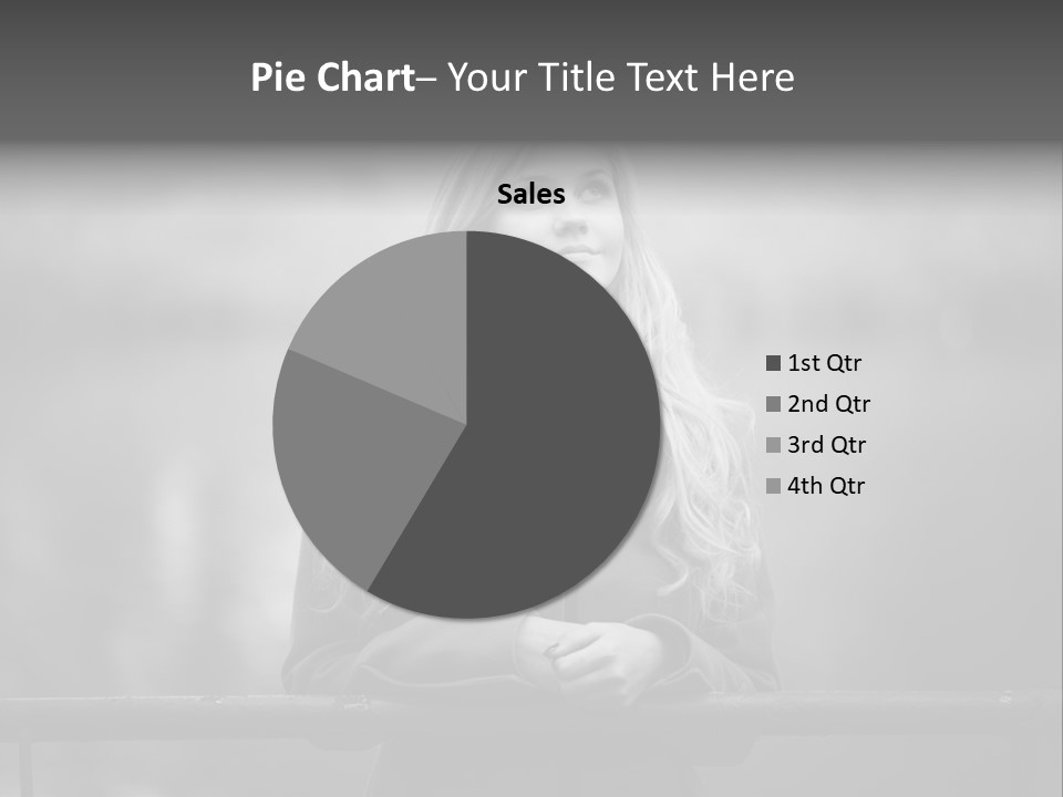 A Beautiful Blonde Woman Standing In Front Of A Body Of Water PowerPoint Template