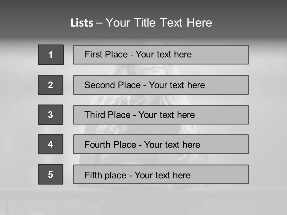 A Beautiful Blonde Woman Standing In Front Of A Body Of Water PowerPoint Template