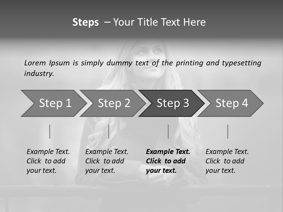 A Beautiful Blonde Woman Standing In Front Of A Body Of Water PowerPoint Template