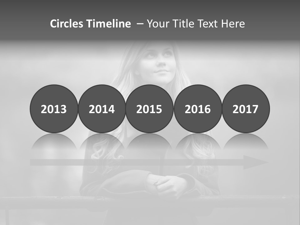 A Beautiful Blonde Woman Standing In Front Of A Body Of Water PowerPoint Template