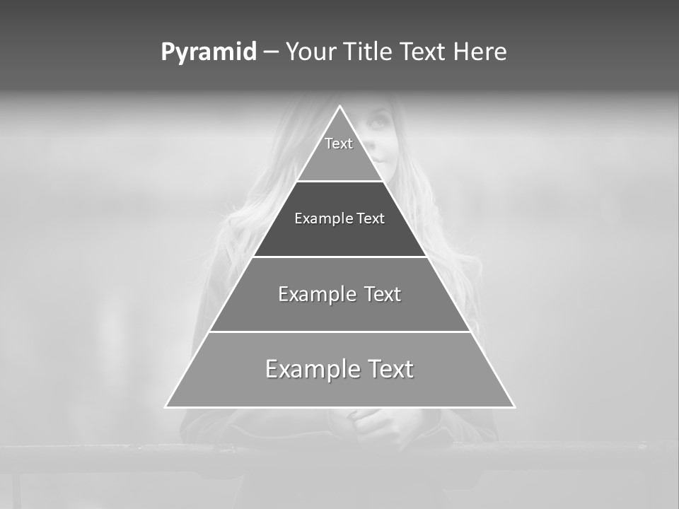 A Beautiful Blonde Woman Standing In Front Of A Body Of Water PowerPoint Template