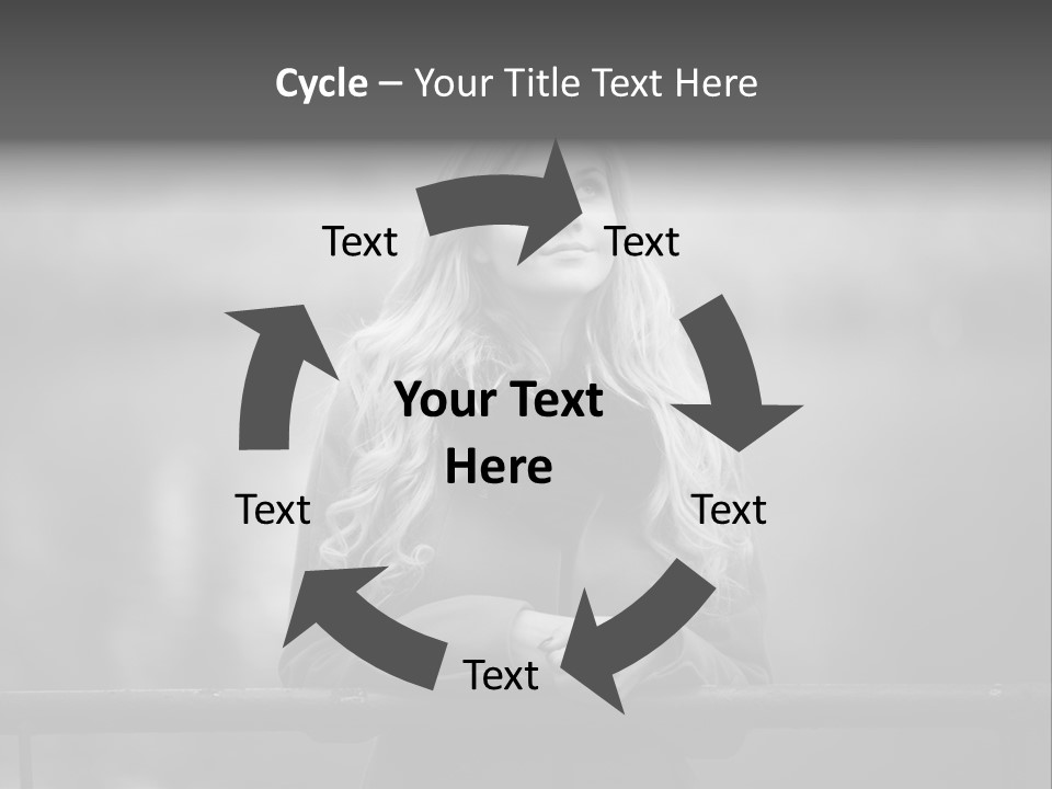 A Beautiful Blonde Woman Standing In Front Of A Body Of Water PowerPoint Template