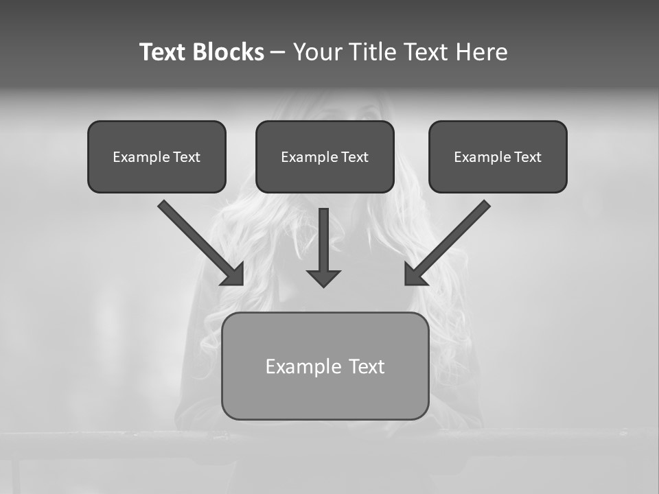 A Beautiful Blonde Woman Standing In Front Of A Body Of Water PowerPoint Template