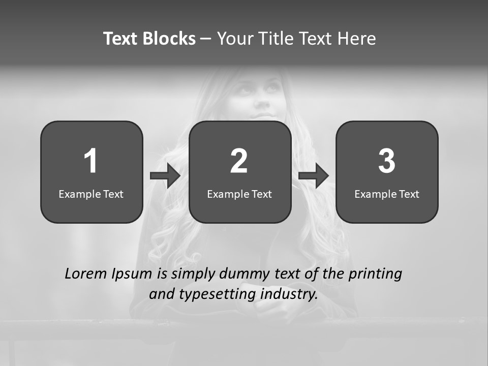 A Beautiful Blonde Woman Standing In Front Of A Body Of Water PowerPoint Template