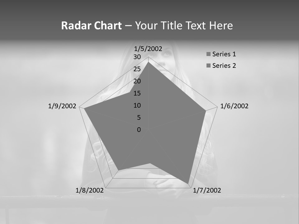 A Beautiful Blonde Woman Standing In Front Of A Body Of Water PowerPoint Template