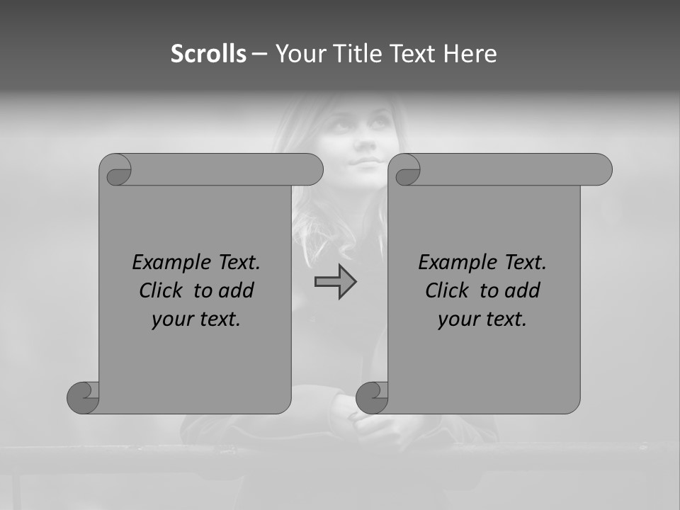 A Beautiful Blonde Woman Standing In Front Of A Body Of Water PowerPoint Template